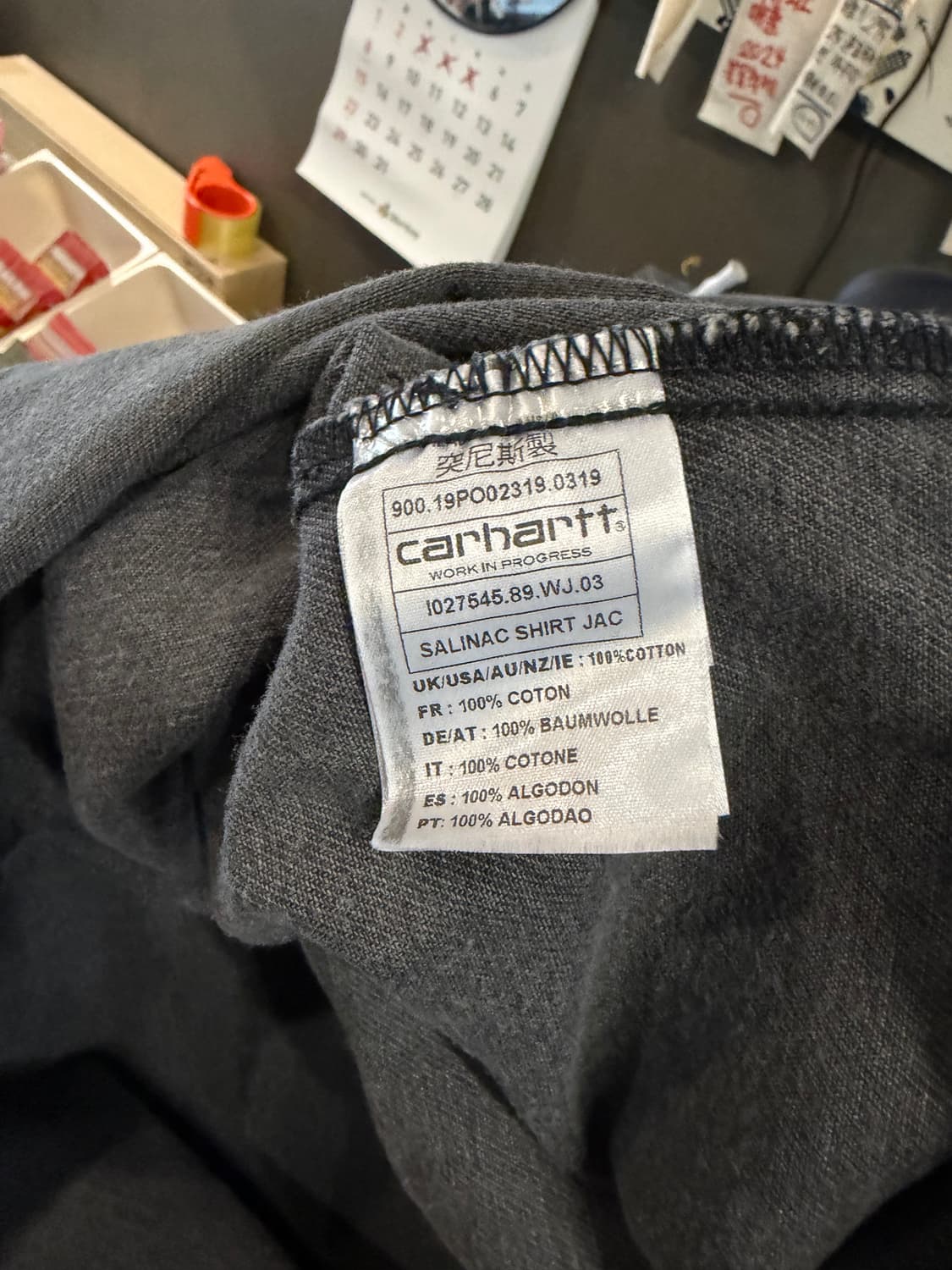 칼하트 스냅 셔츠자켓 그레이 XL 상품이미지8