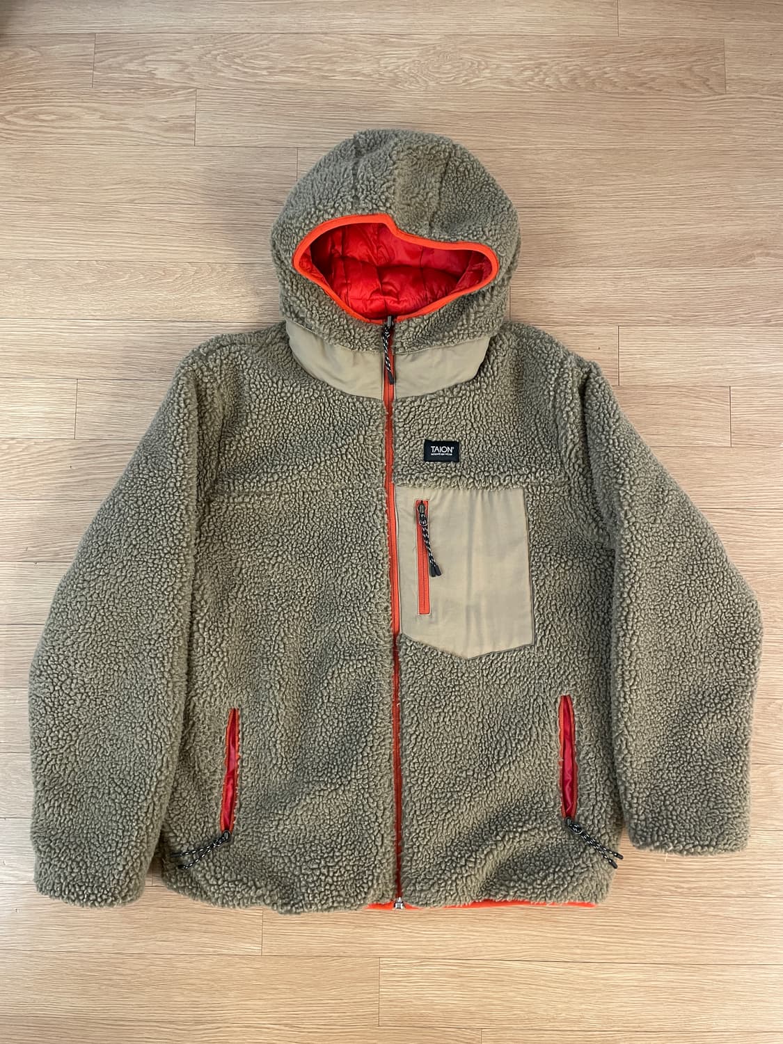 TAION 리버시블 후리스 패딩 상품이미지1