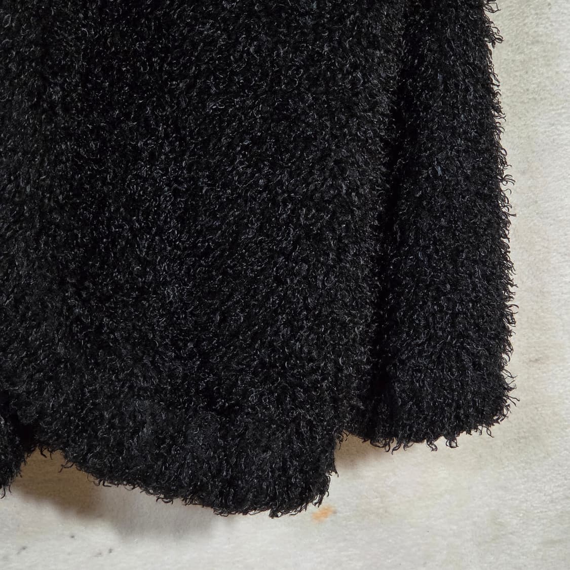 블랙 뽀글이 퍼 볼레로 가디건 상품이미지3