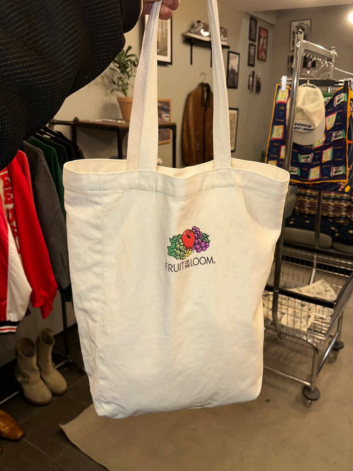 Fruit of the loom logo print eco bag 상품이미지3