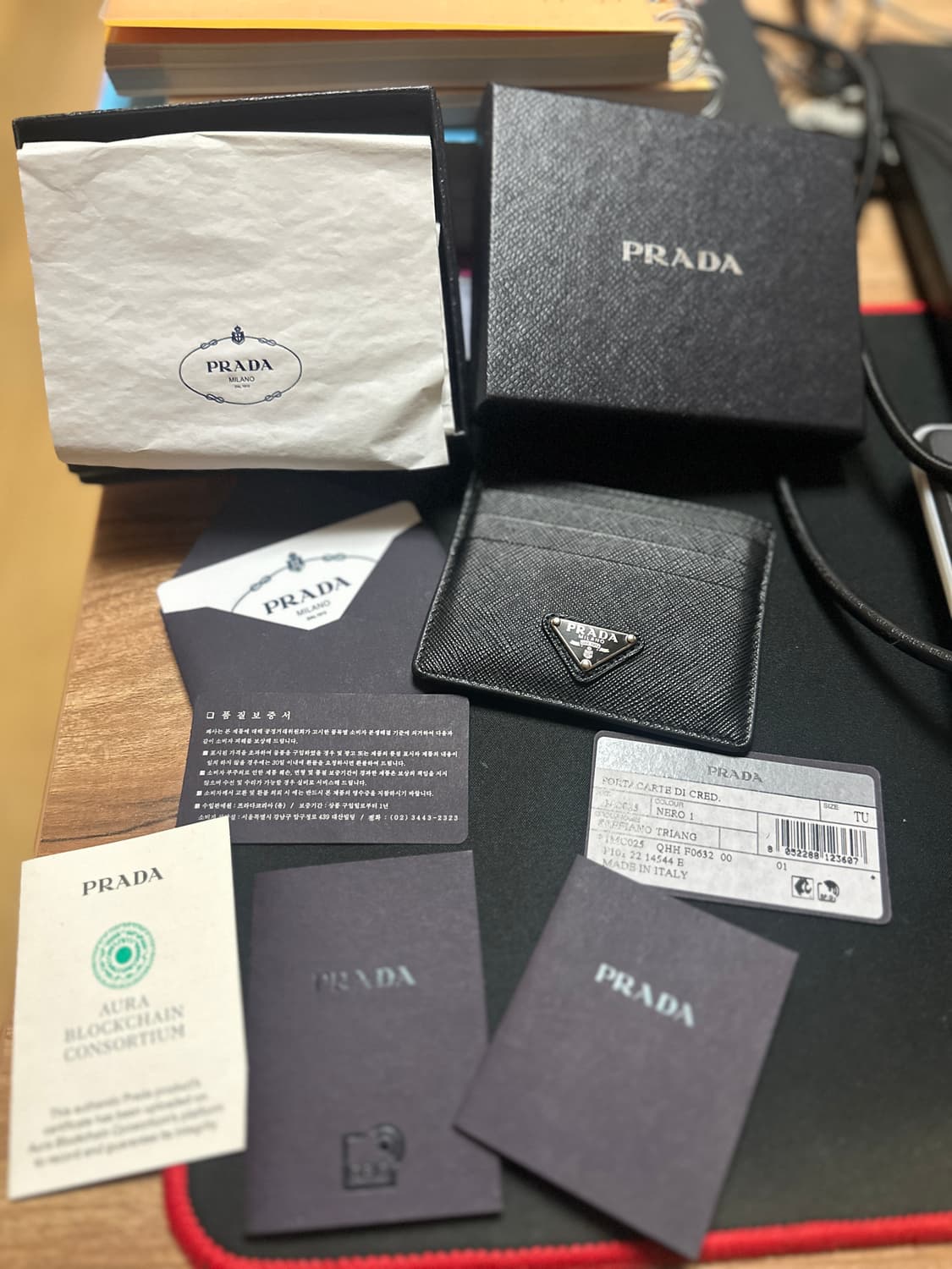 프라다 사피아노 카드지갑 (풀박스) 상품이미지2
