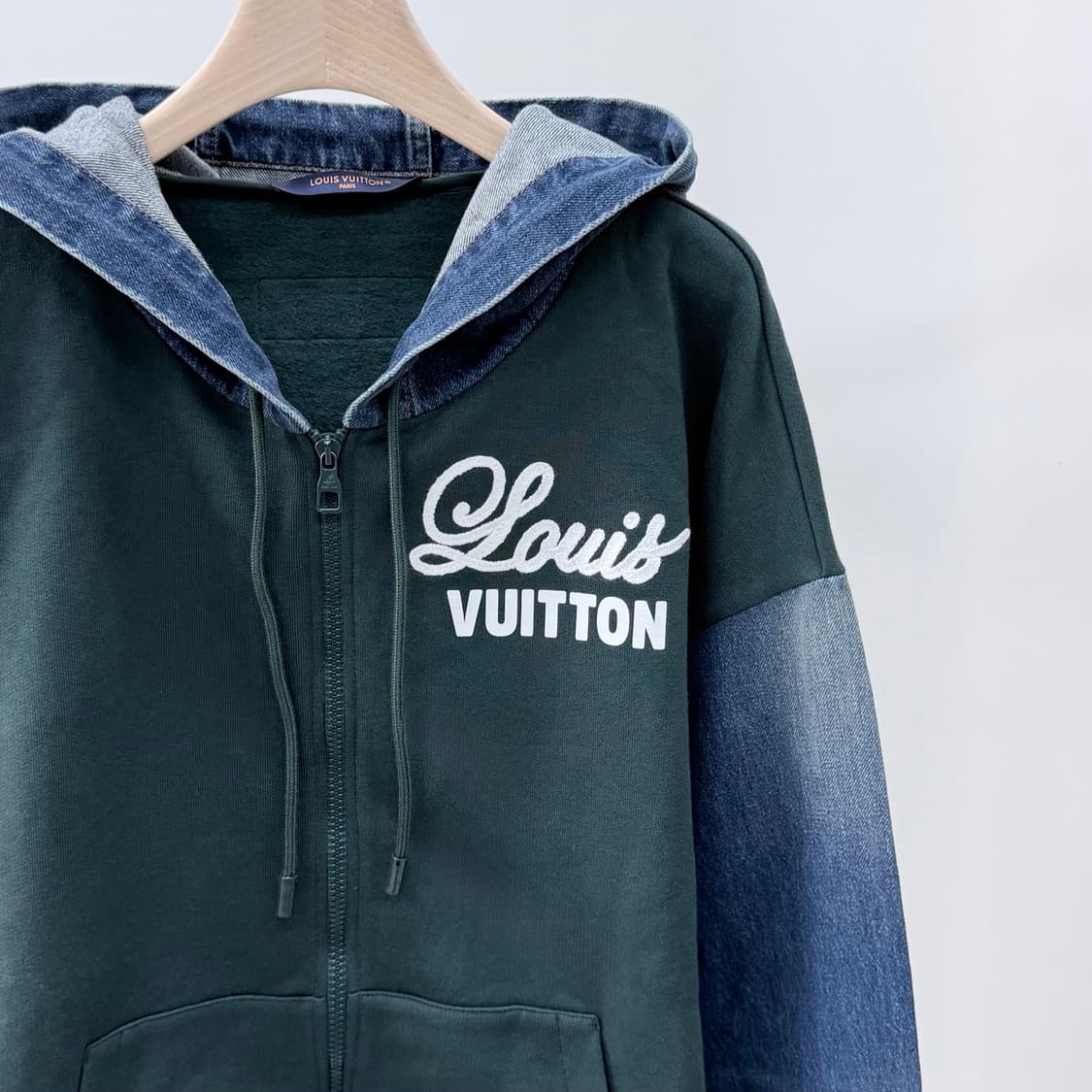 [S+급/3XL] 루이비통 하이브리드 후드 데님자켓 상품이미지2