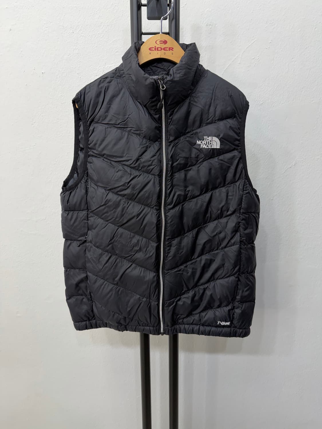 정품) 노스페이스 키즈 블랙 패딩 조끼 T-Ball 150 상품이미지1