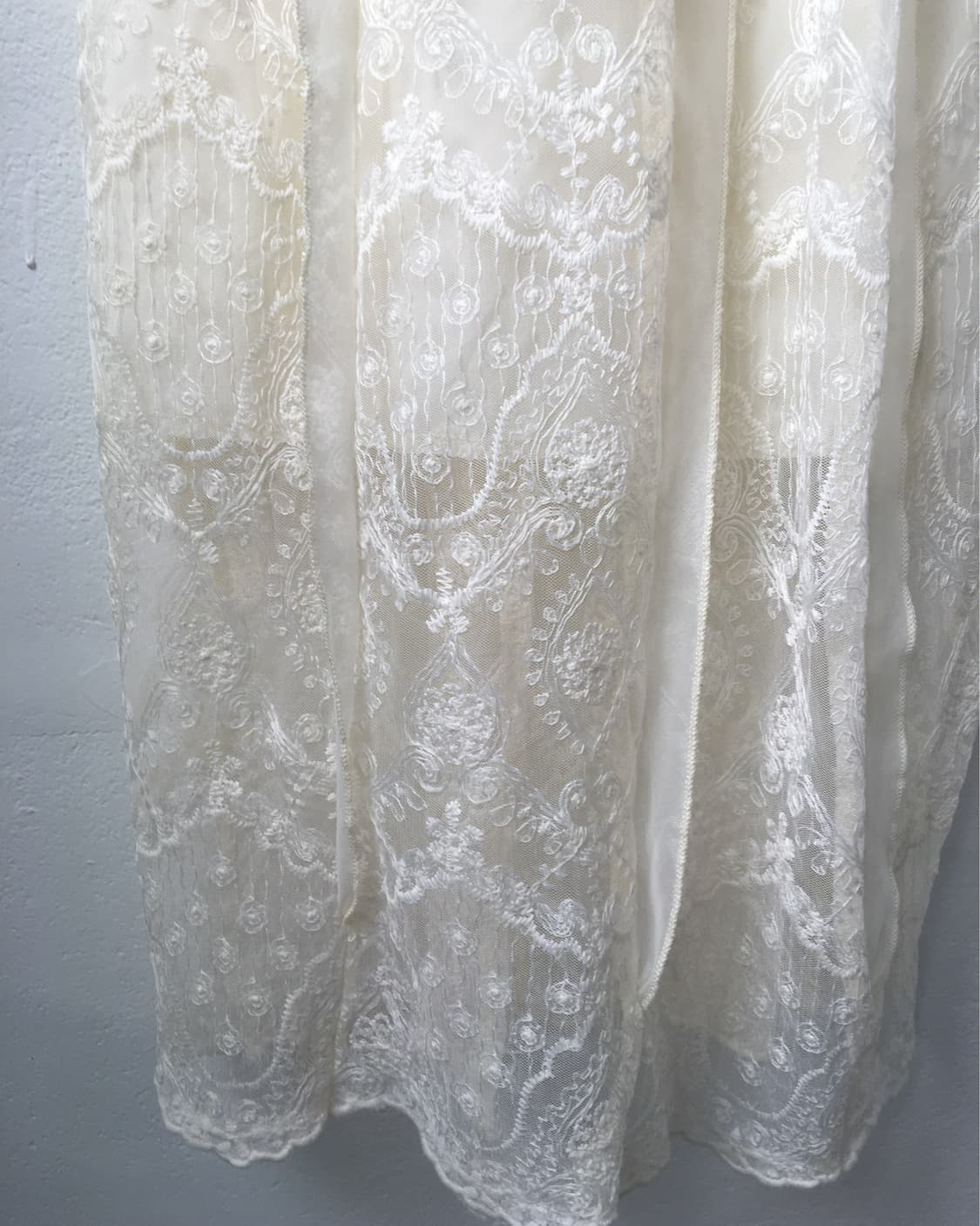 Ornament pattern lace long sleeveless on 상품이미지5