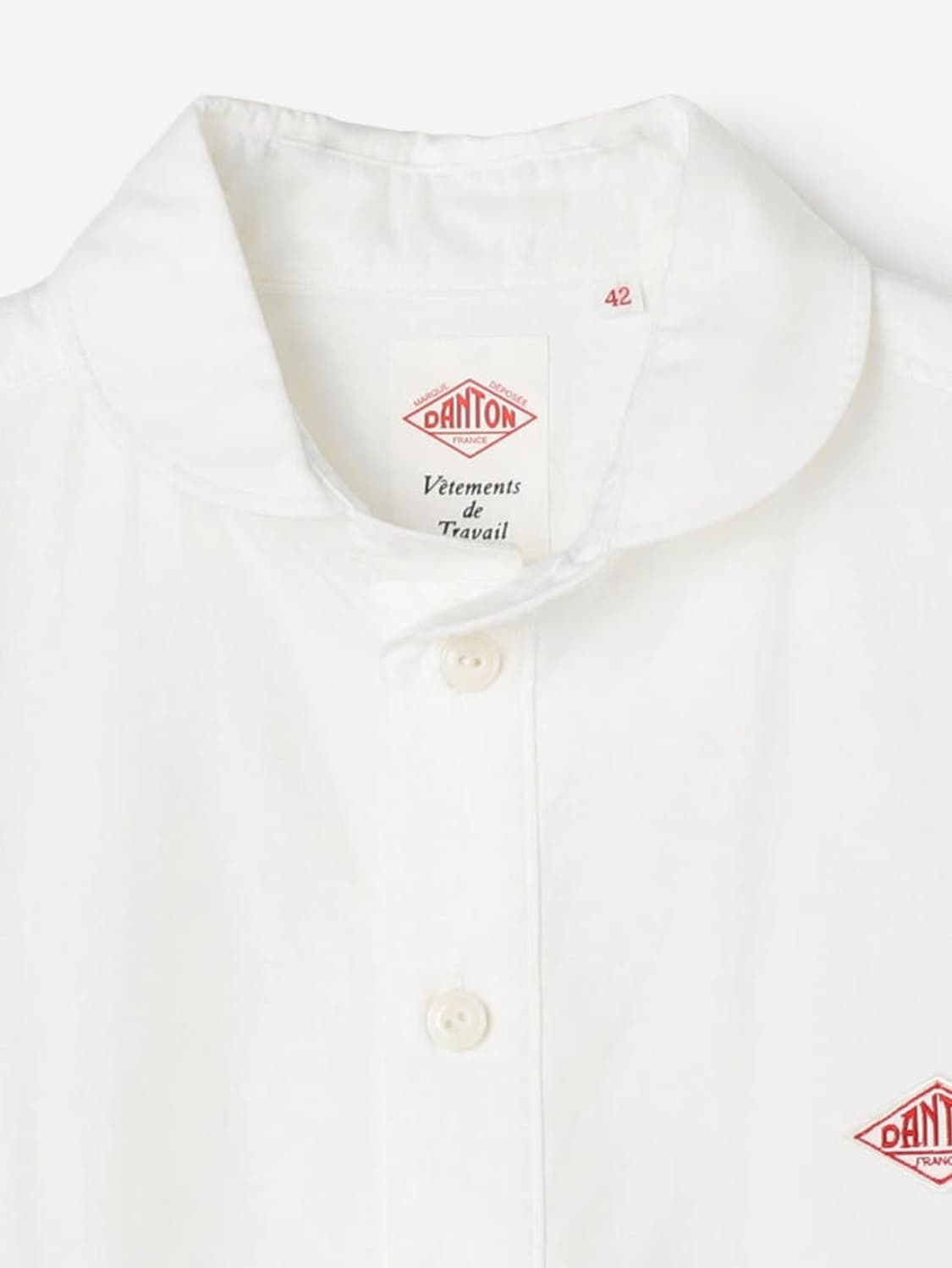 단톤 반팔 셔츠 옥스포드 라운드 카라 헨리넥 풀오버 상품이미지2