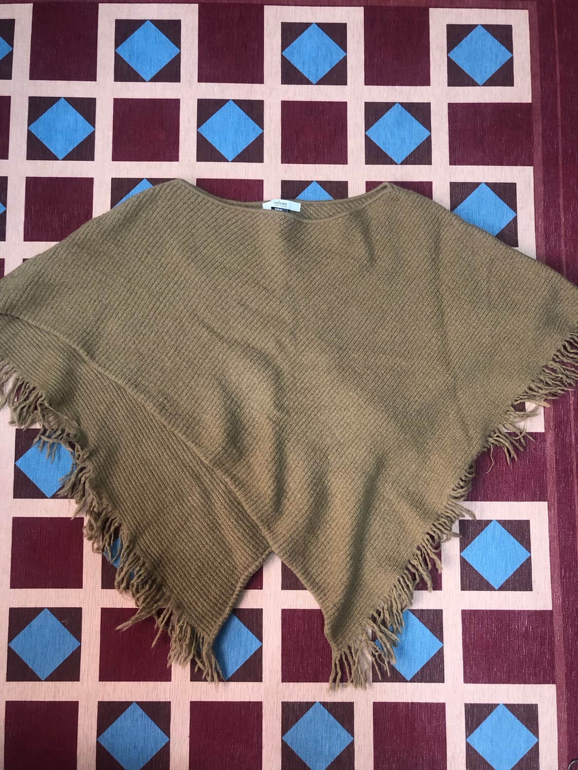 VINTAGE WOOL 100% CAPE 상품이미지3