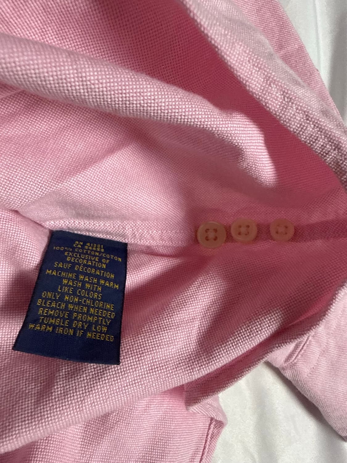 폴로 랄프로렌 핑크 셔츠 S 상품이미지4