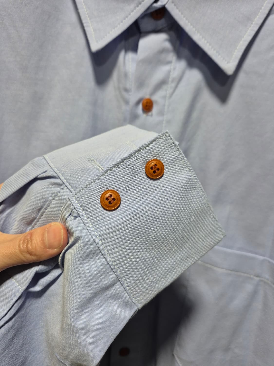 (세일)(새상품)Charotte 셔츠 블루 상품이미지4