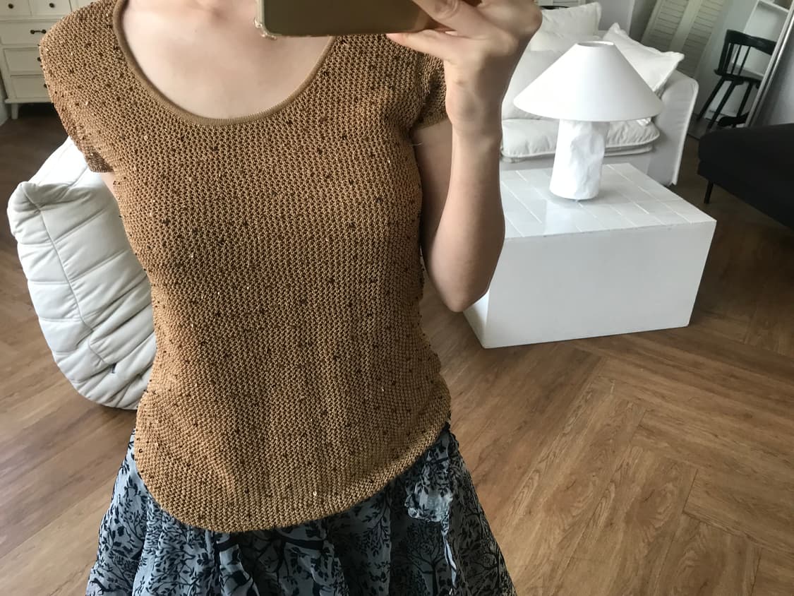 vintage beige knit 상품이미지3