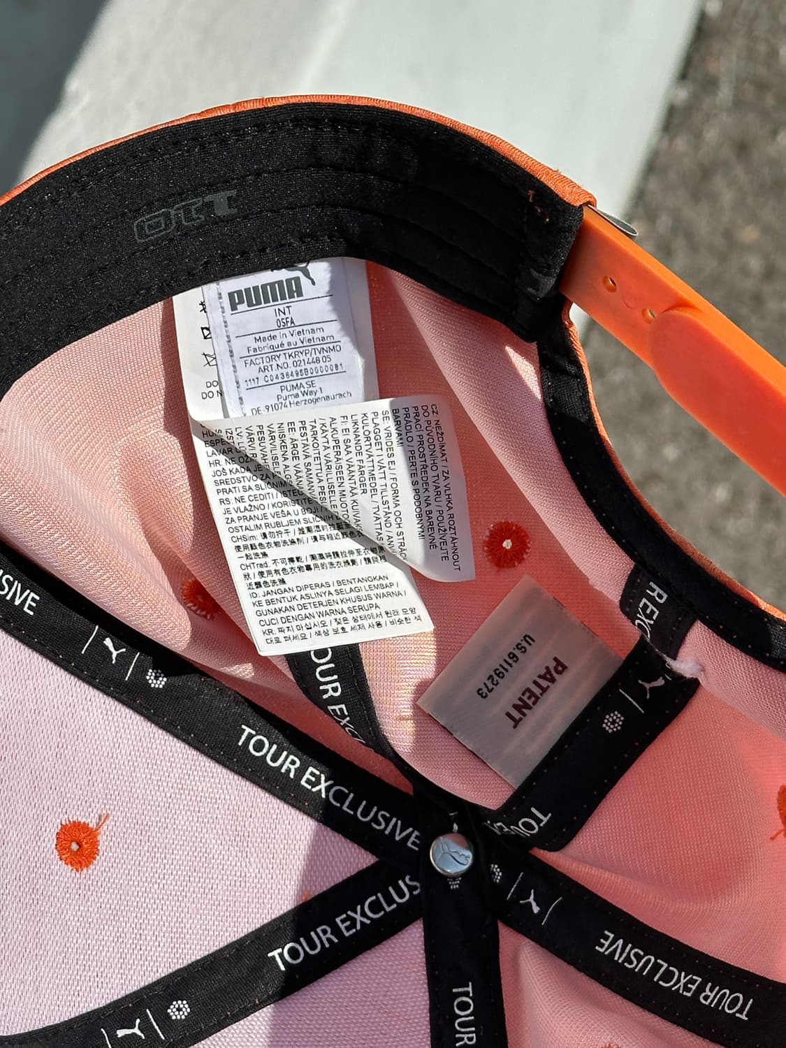 [F] 푸마 P로고 라이트 오렌지 볼캡 모자 상품이미지6