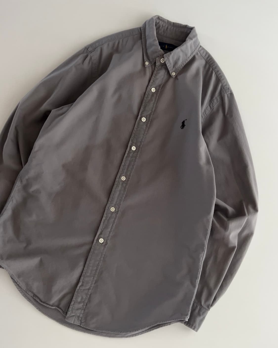 폴로 랄프로렌 그레이 옥스포드 셔츠 S 상품이미지2