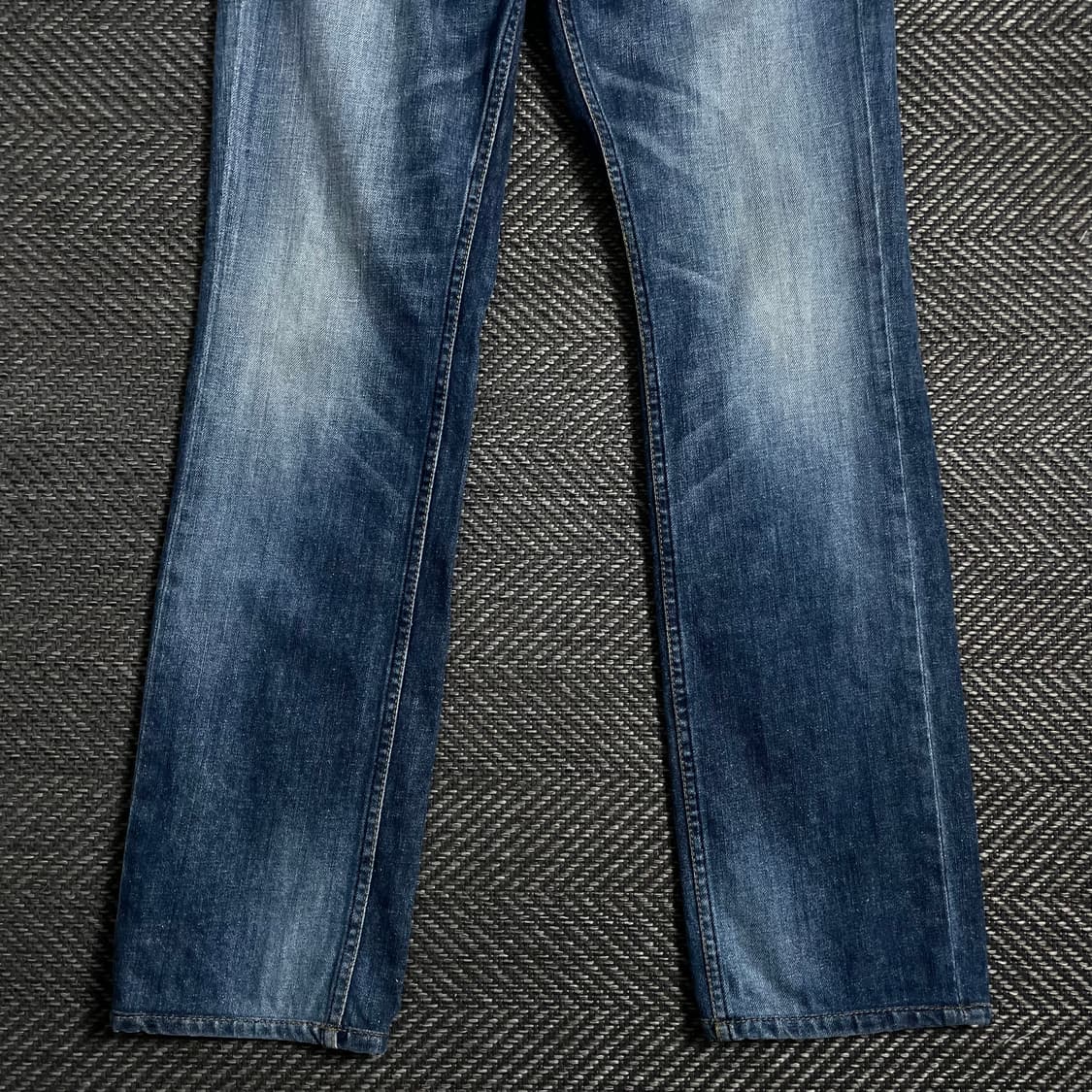 플랙 워싱 데님 스트레이트 팬츠o 3987 상품이미지2