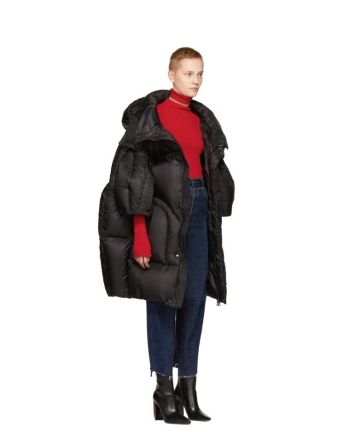 첸펭 Chen Peng 오버사이즈 롱 다운 코트 여성 상품이미지6