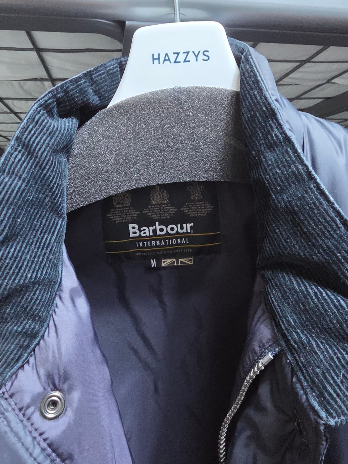 바버 패디드 자켓 M 네이비 상품이미지4