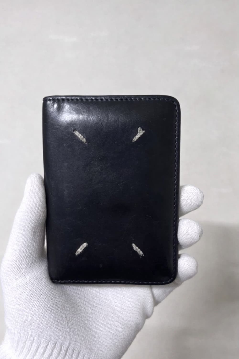 급처) 마르지엘라 블랙 스티치 카드지갑 풀박 상품이미지3