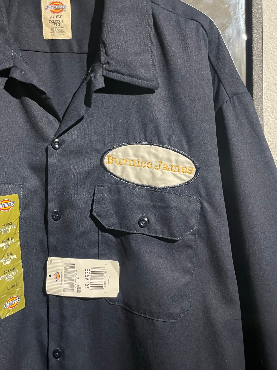 디키즈 네이비 워크셔츠 2XL 상품이미지3