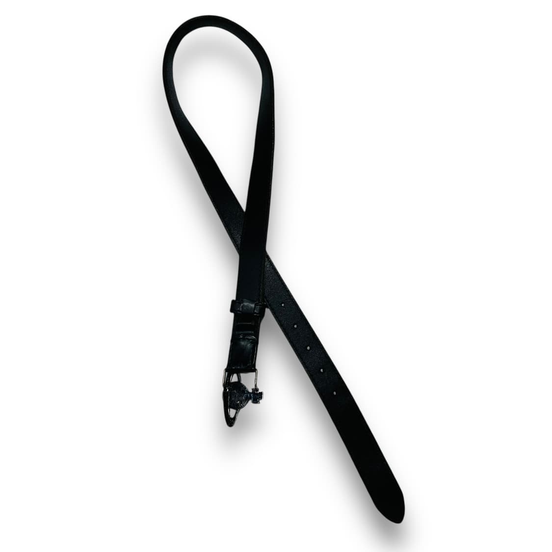 비비안 웨스트우드 ORB 버클 락시크 슬림 가죽 벨트 상품이미지4