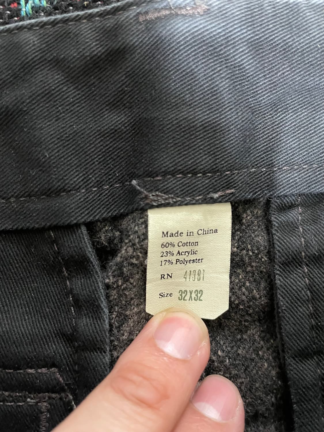 RRL 블랙 워크 스트레이트 레그 진(32x32) 상품이미지4