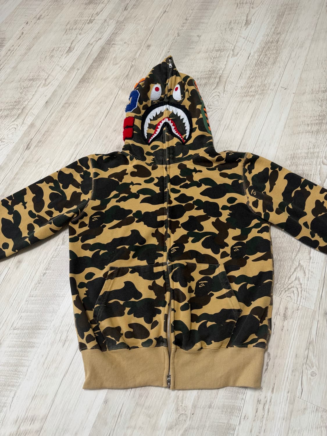 베이프 후드집업 황계 샤크 후드 디자인 상품이미지2