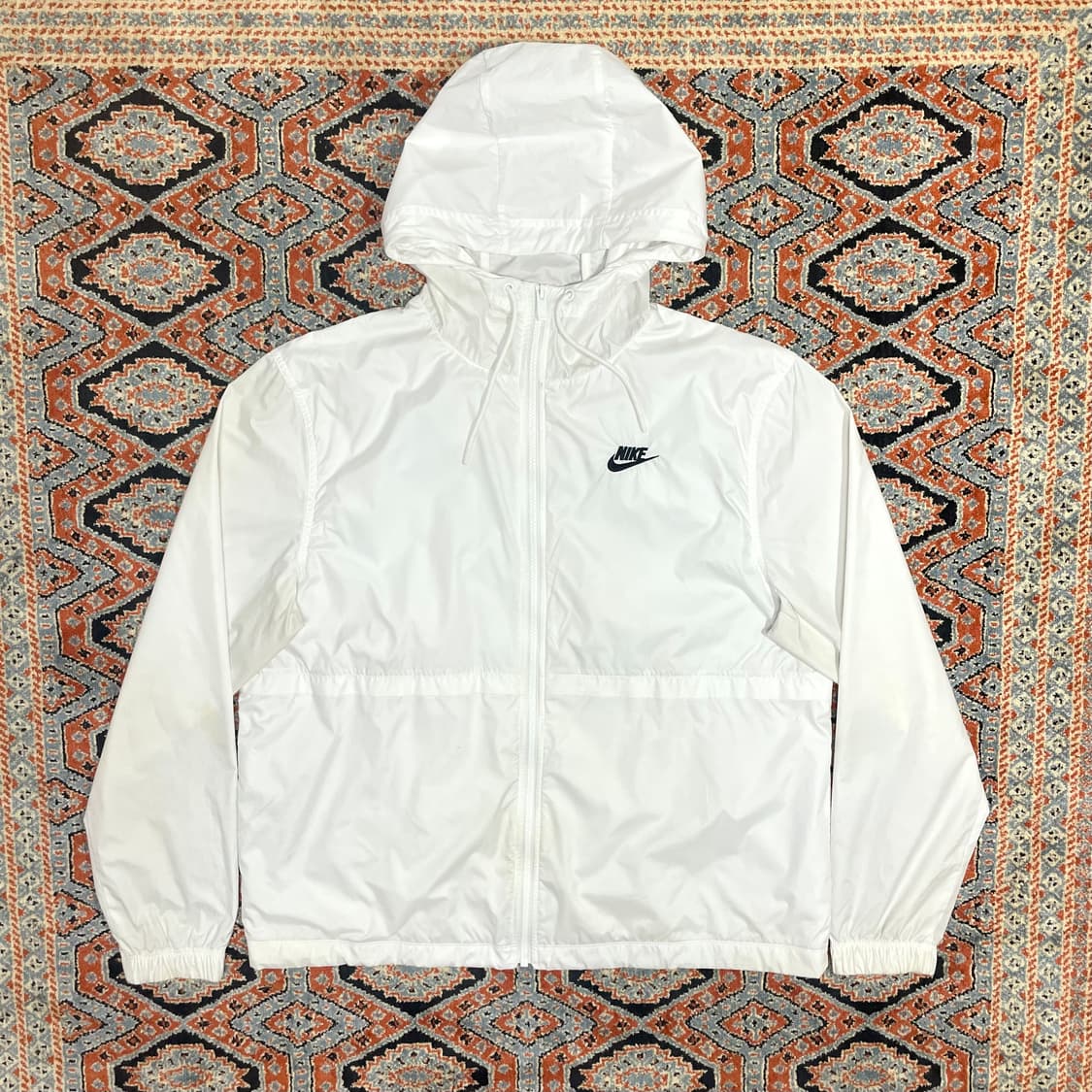 나이키 스펠로고 화이트 바람막이 점퍼 여성XL 상품이미지1