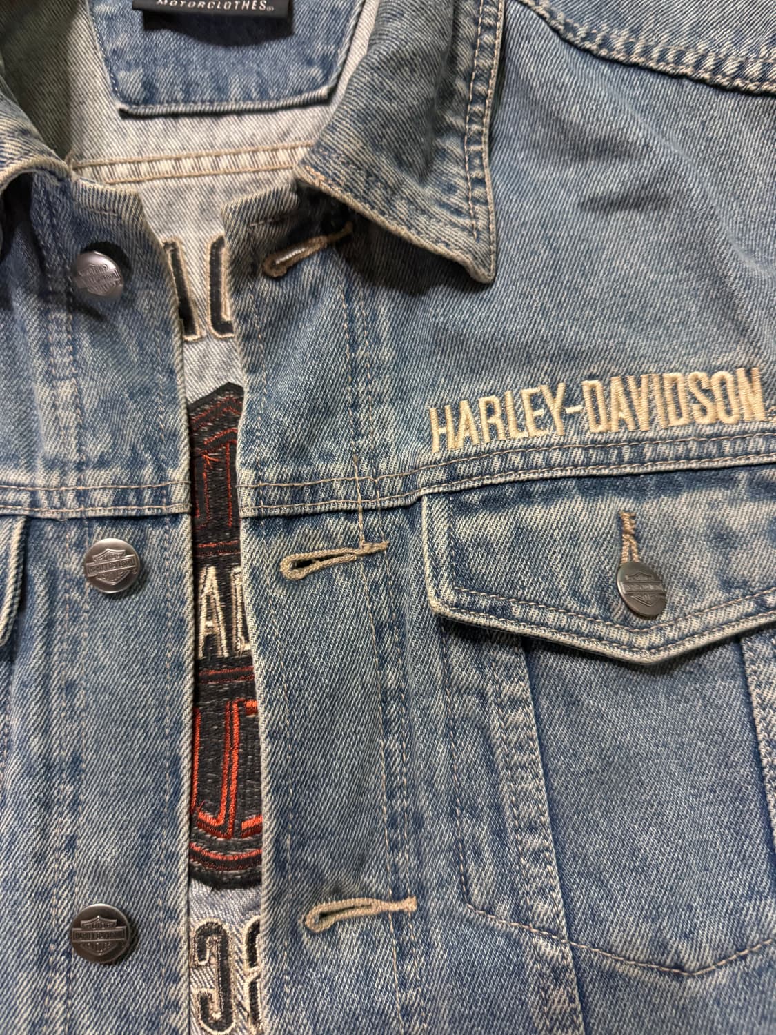 할리데이비슨 청베스트 정품 상품이미지4