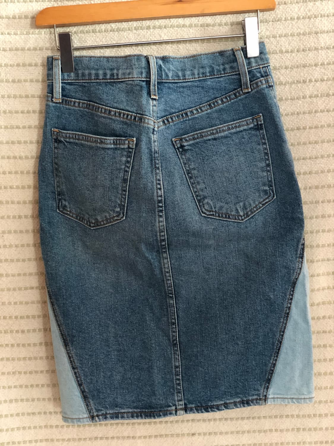 갭 중청 배색 데님 미디 스커트 청치마 상품이미지2