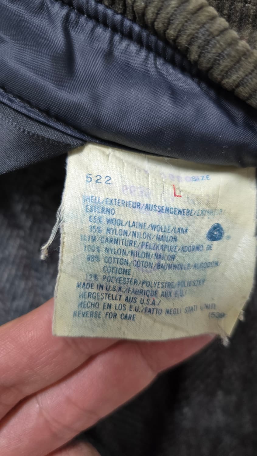 울리치 헤링본 코듀로이 카라 셔츠 자켓 L 싸이즈 105 USA 상품이미지4