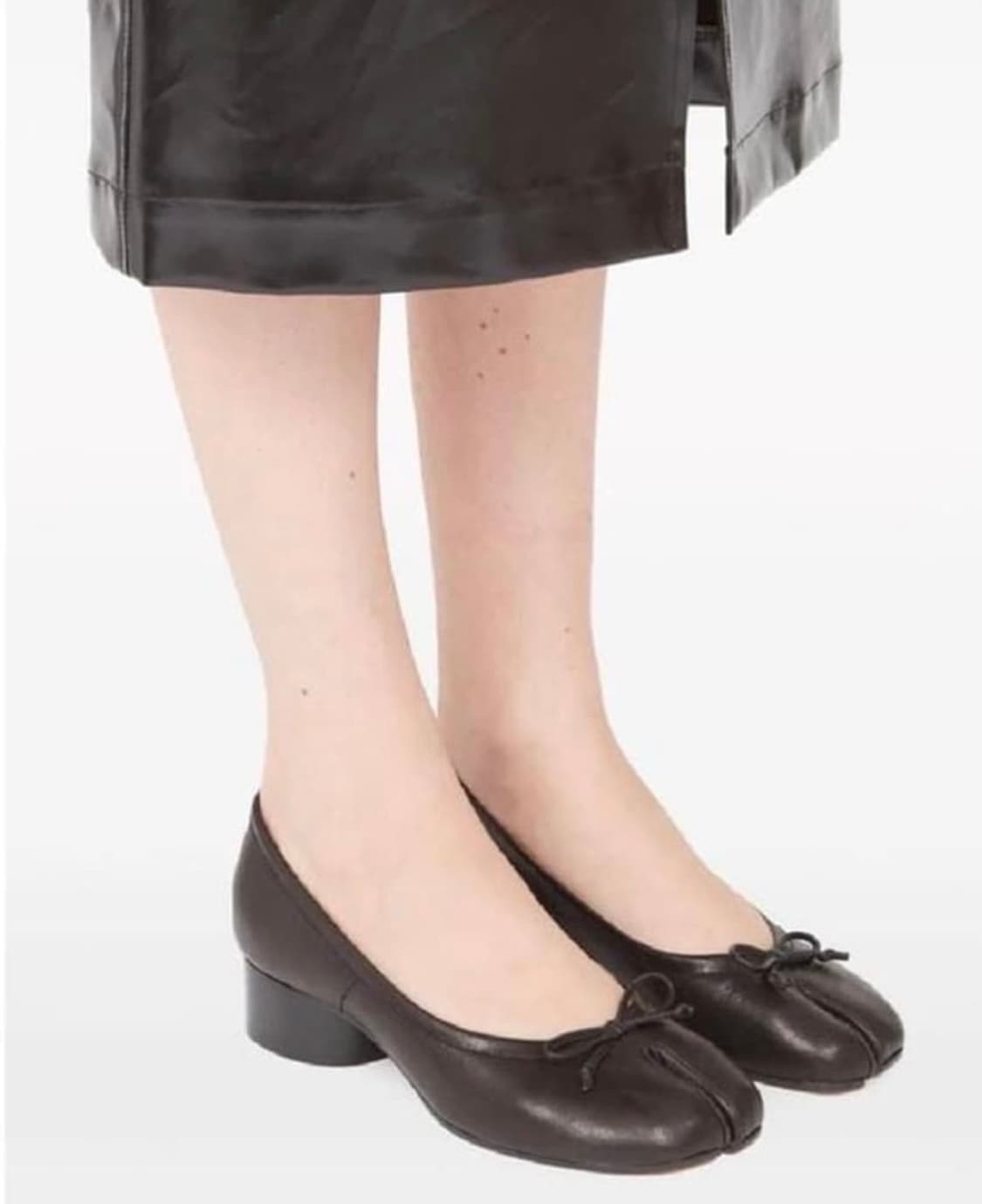 메종 마르지엘라 타비 발레리나 펌프스 37.5 블랙 상품이미지1