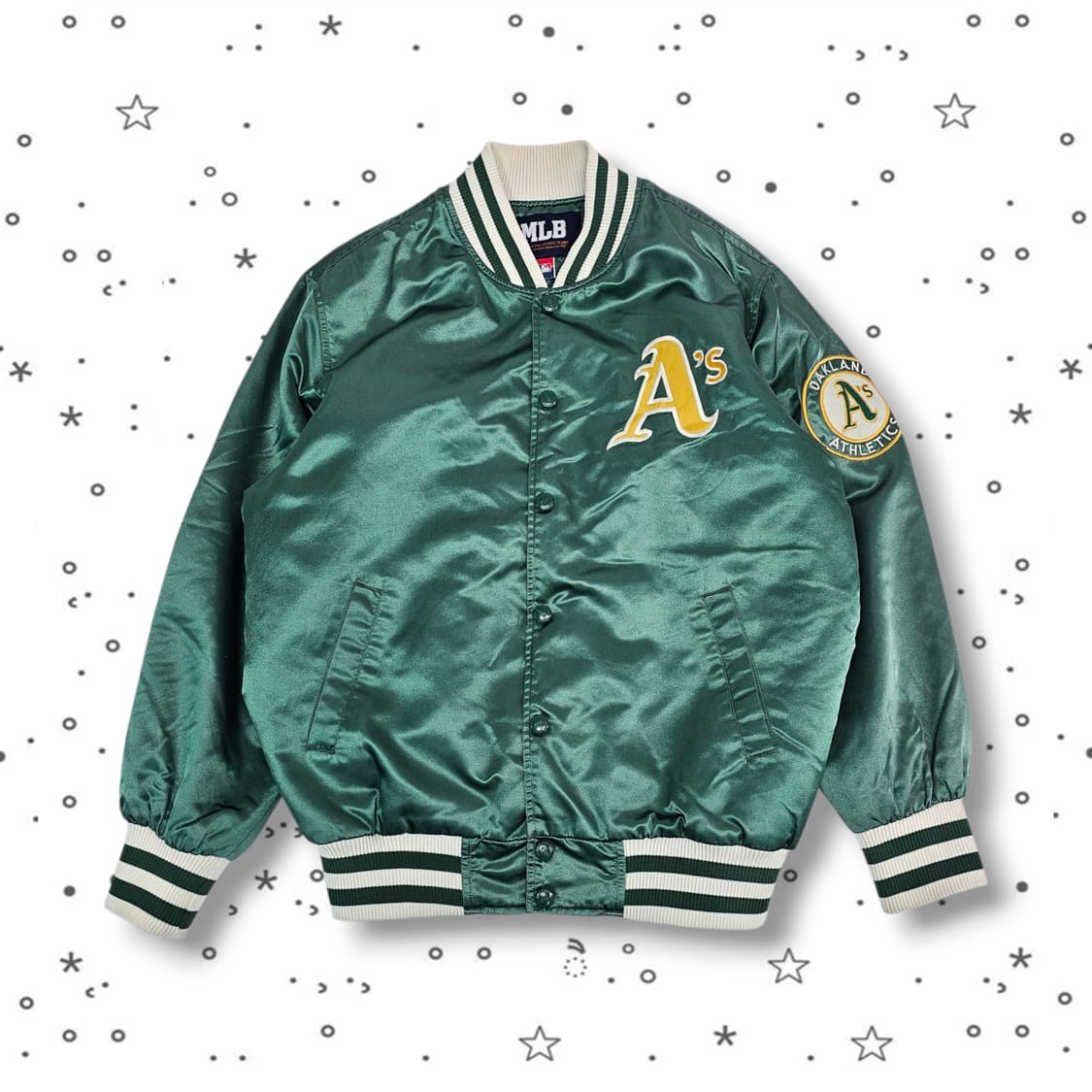 MLB 오클랜드 애슬레틱스 바시티 자켓 상품이미지4