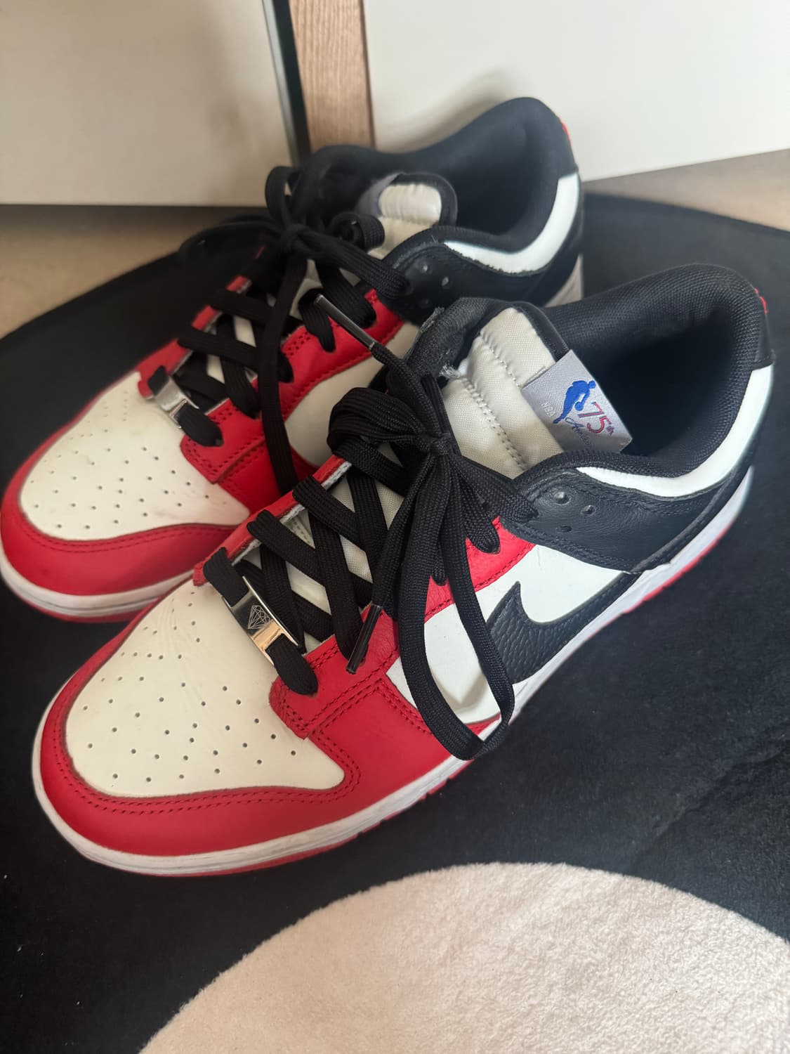 Nike x NBA Dunk Low Retro EMB Black and 상품이미지5
