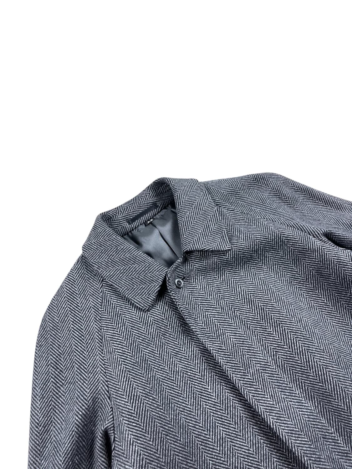 Vintage 패턴 울 코트  상품이미지2