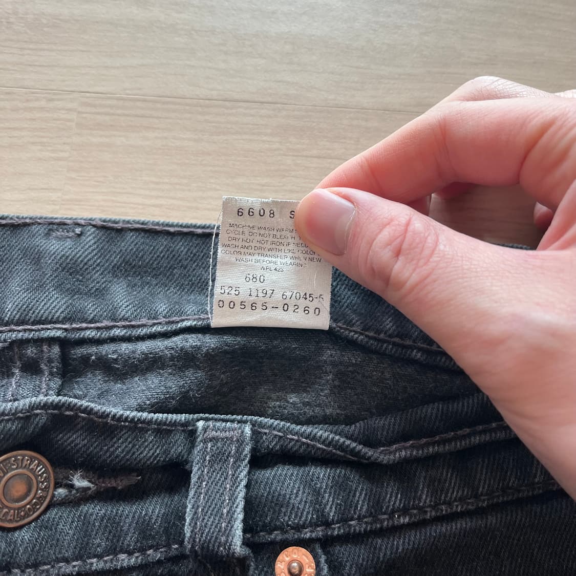 [33X30] 90s 빈티지 리바이스 565 블랙 상품이미지3