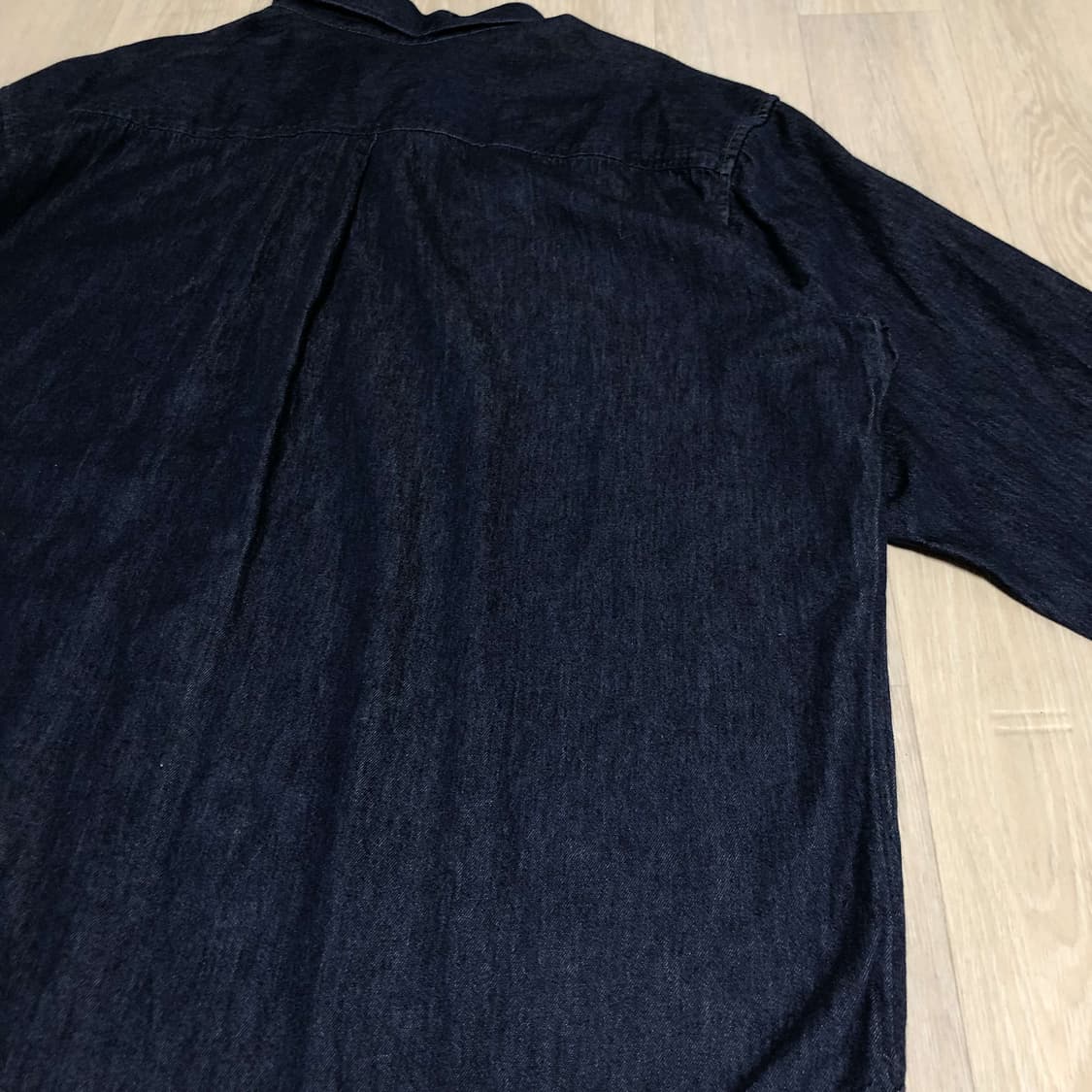 (4XL) 유니클로 UNIQLO 원워시드 데님 셔츠 유니클로 데님 셔츠 상품이미지10