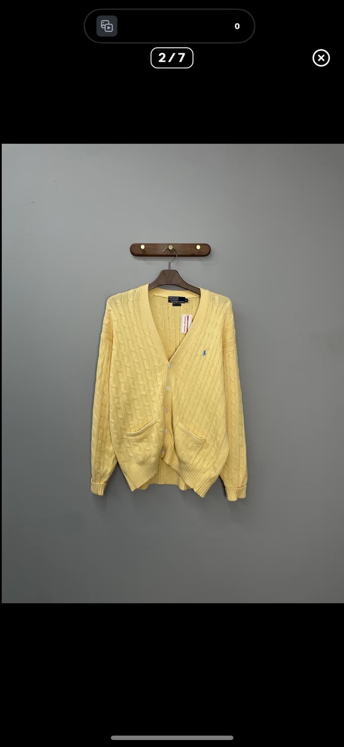 폴로랄프로렌 자수로고 케이블 니트 가디건 A3054 상품이미지2