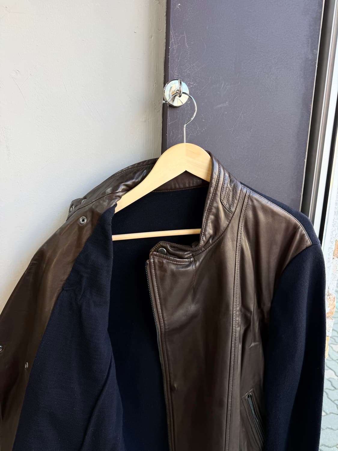 L/ 폴로 랄프로렌 블랙라벨 램스킨 라이더 블루종 자켓 상품이미지8