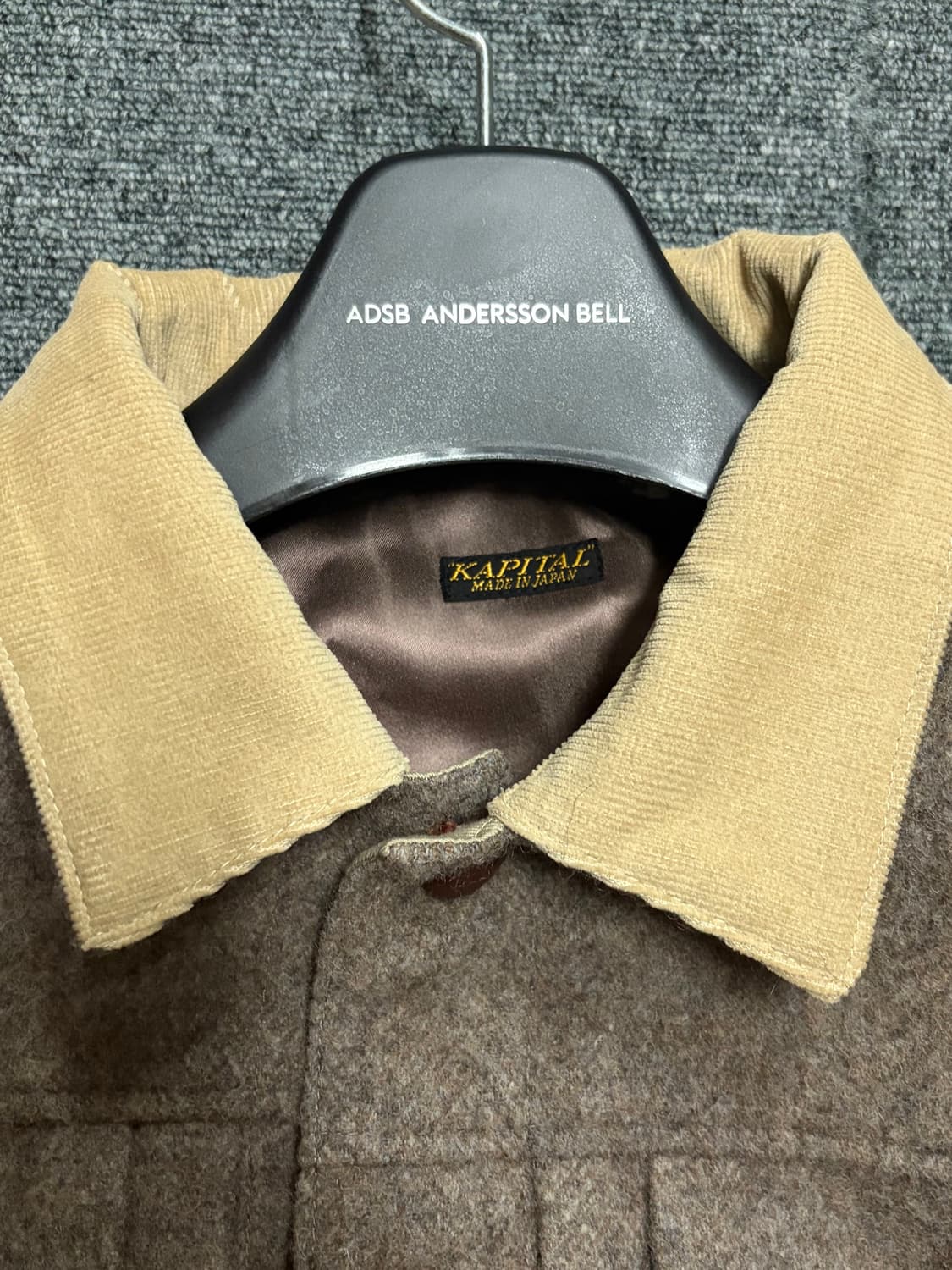 캐피탈 헤링본 울 프린지 자켓 베이지 상품이미지3