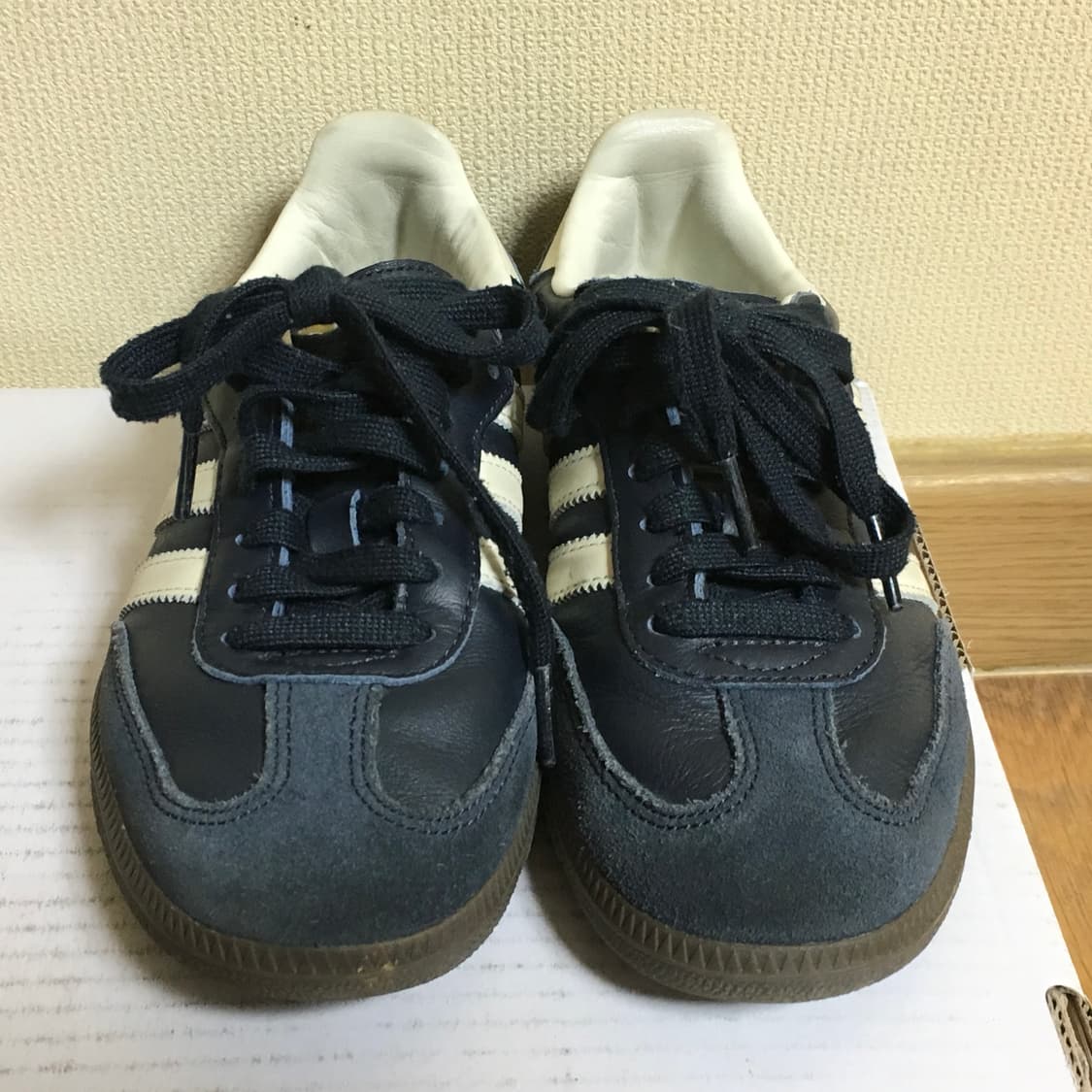 아디다스 삼바 OG 나이트 네이비 크림 화이트 225 상품이미지4