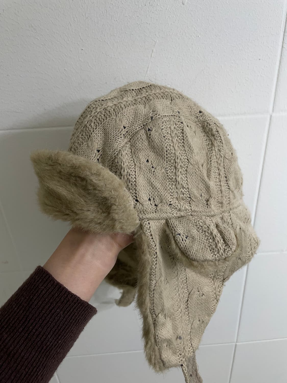 빈티지 카키 아이보리 캐주얼 폭닥 코디 세트 상품이미지7