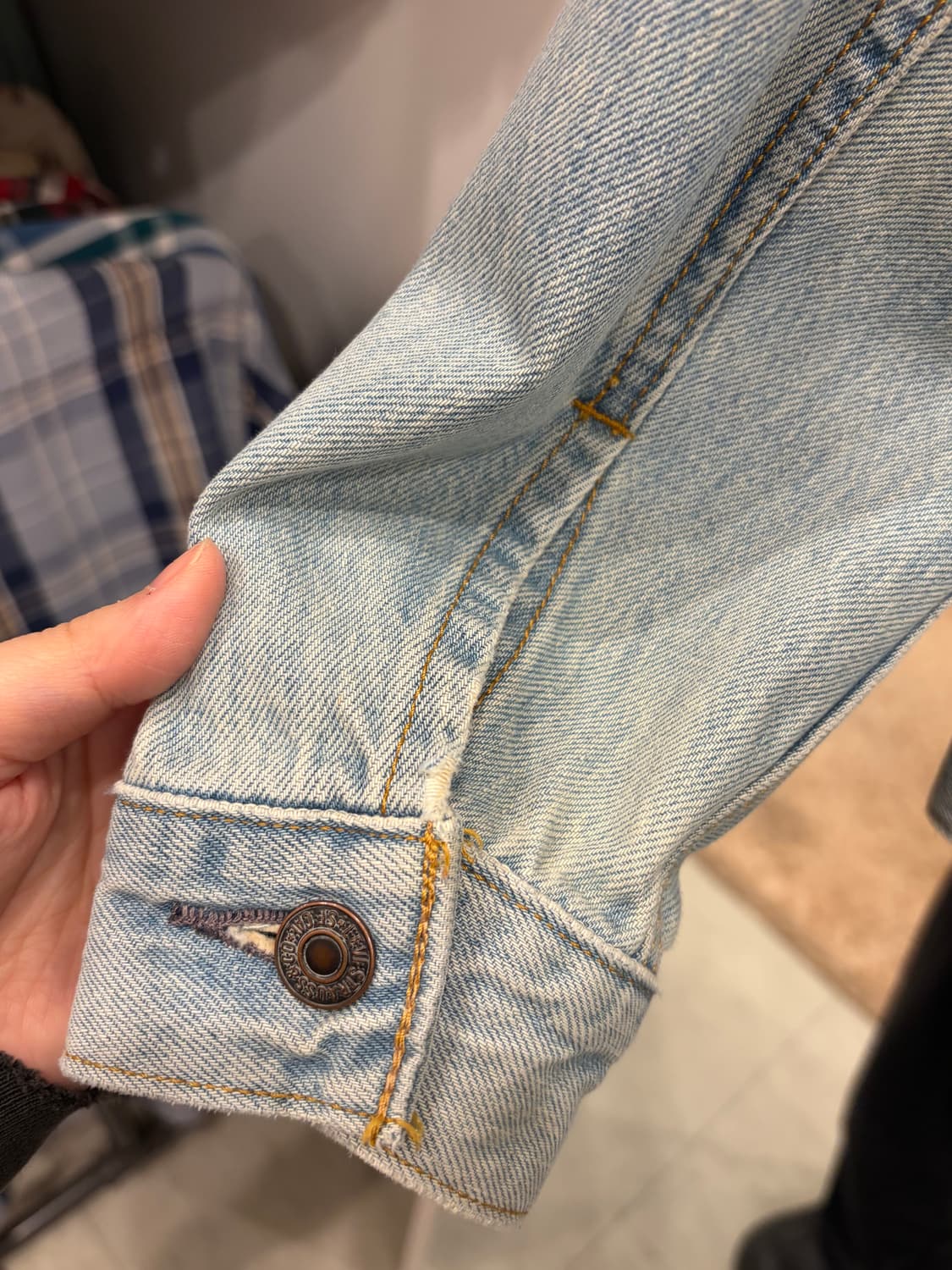 00s Levis 리바이스 70505 데님 트러커 자켓 상품이미지7