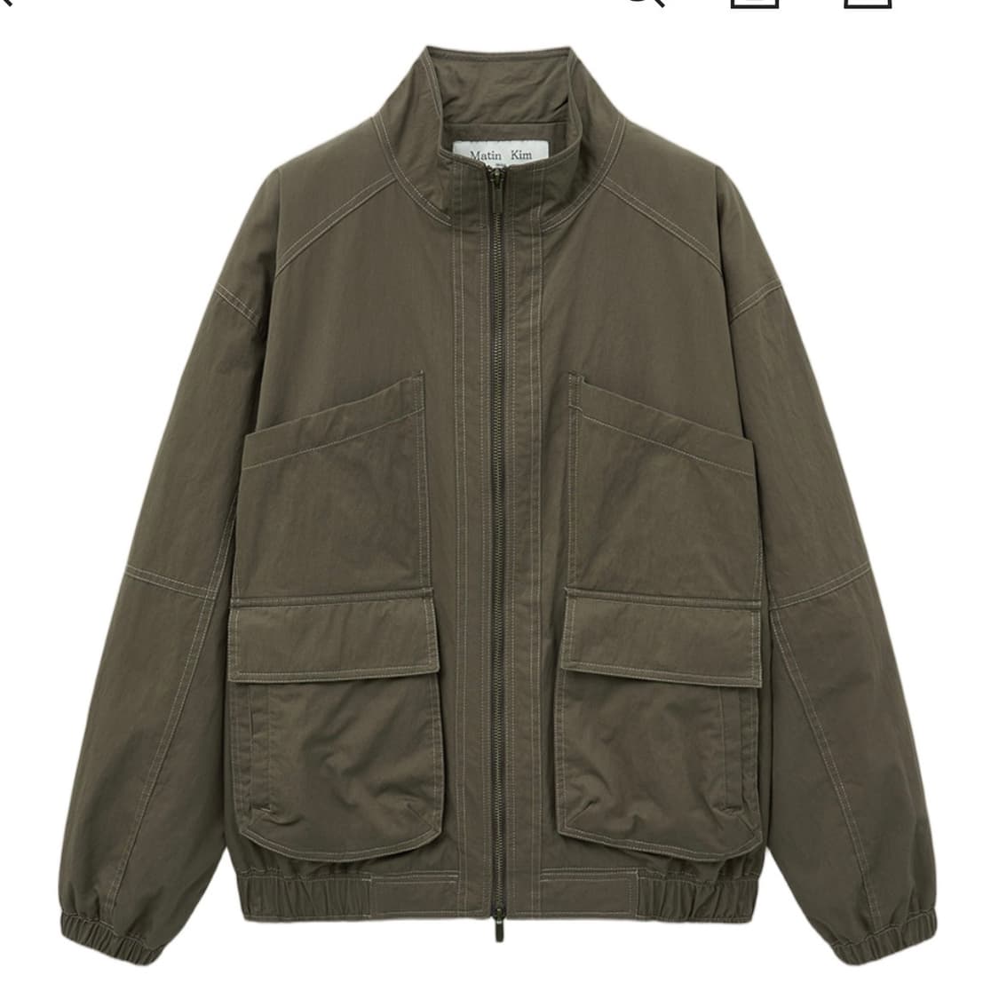 마뗑킴 유틸리티 봄버 점퍼 카키 (w) 상품이미지1