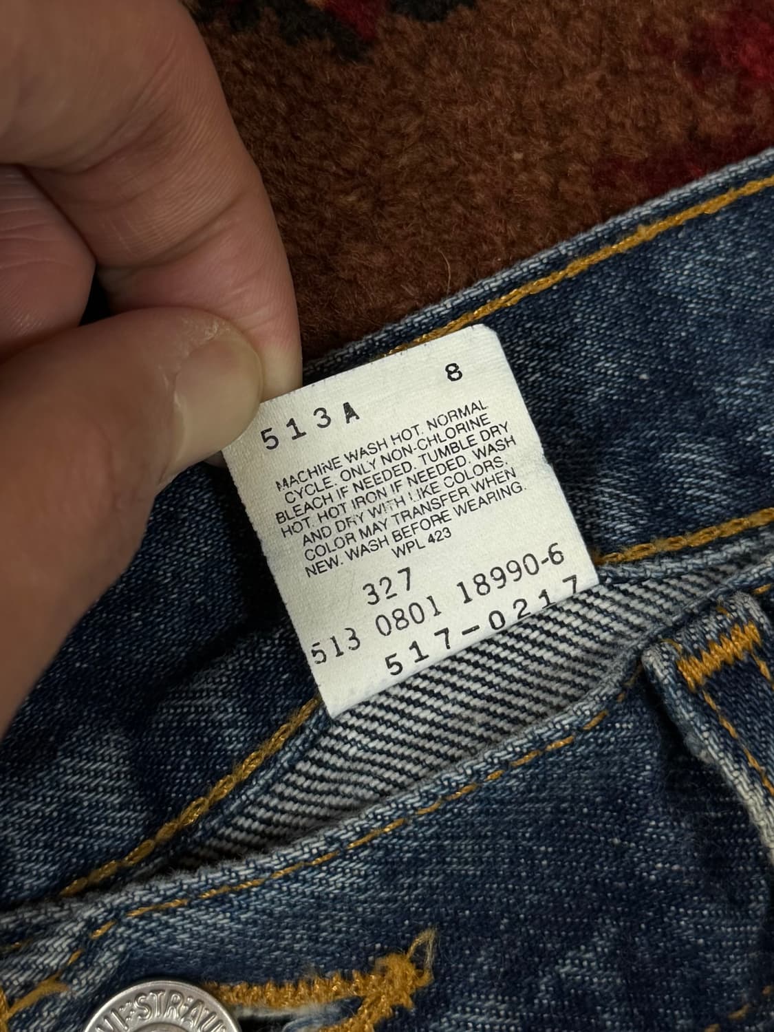 90’s USA 빈티지 리바이스 517 부츠컷 리바이스 청바지 상품이미지10