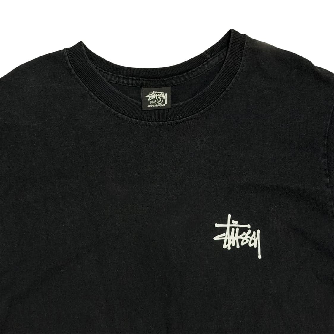 10s 스투시 스몰 로고 미니멀 티셔츠 상품이미지3