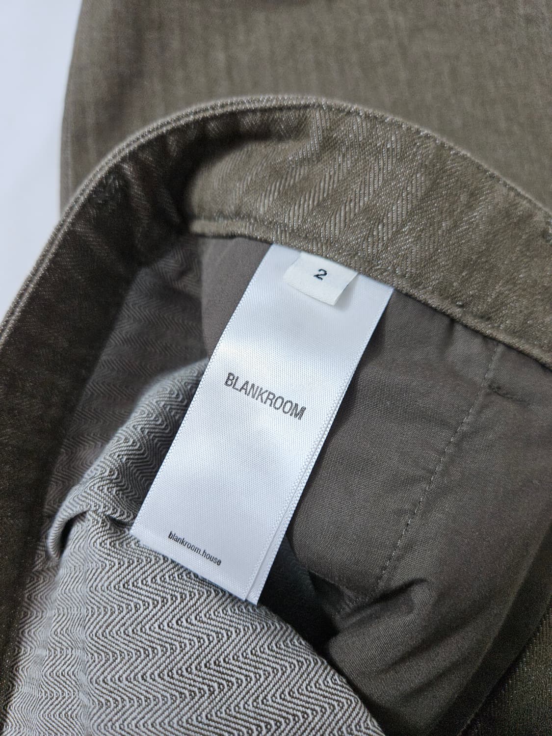 블랭크룸 패치 데님팬츠 원턱 와이드 클래식 2사이즈 (거의 새상품) 상품이미지6