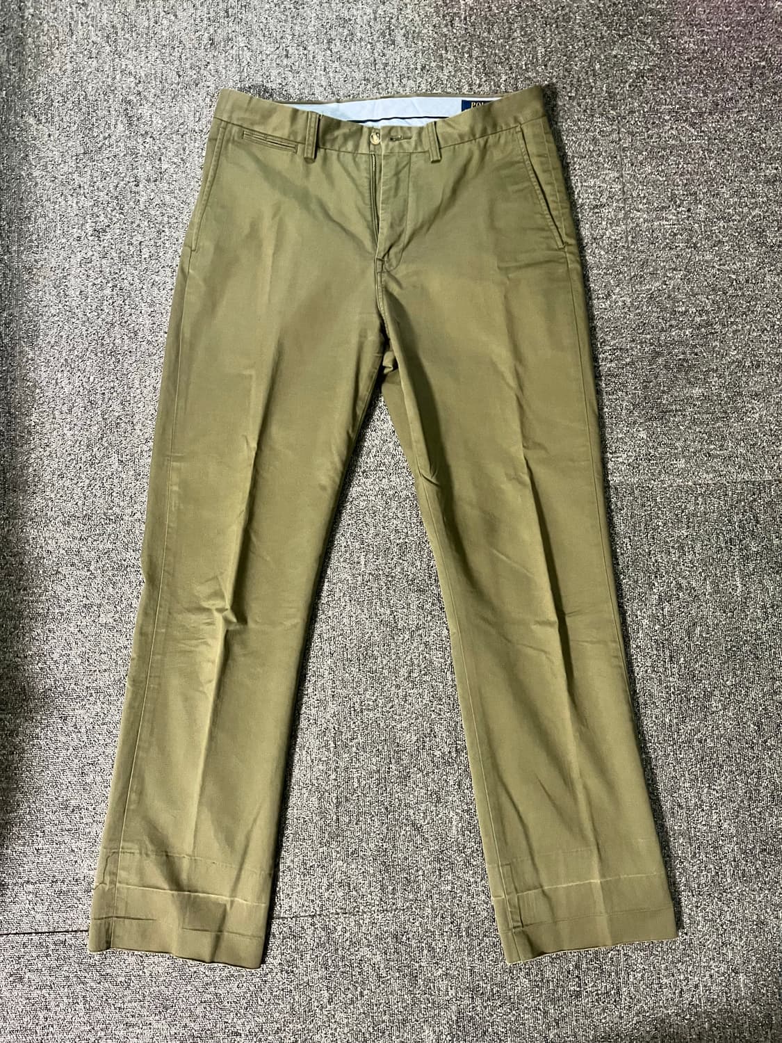 폴로 랄프로렌 슬림핏 치노 팬츠 올리브/카키 상품이미지1