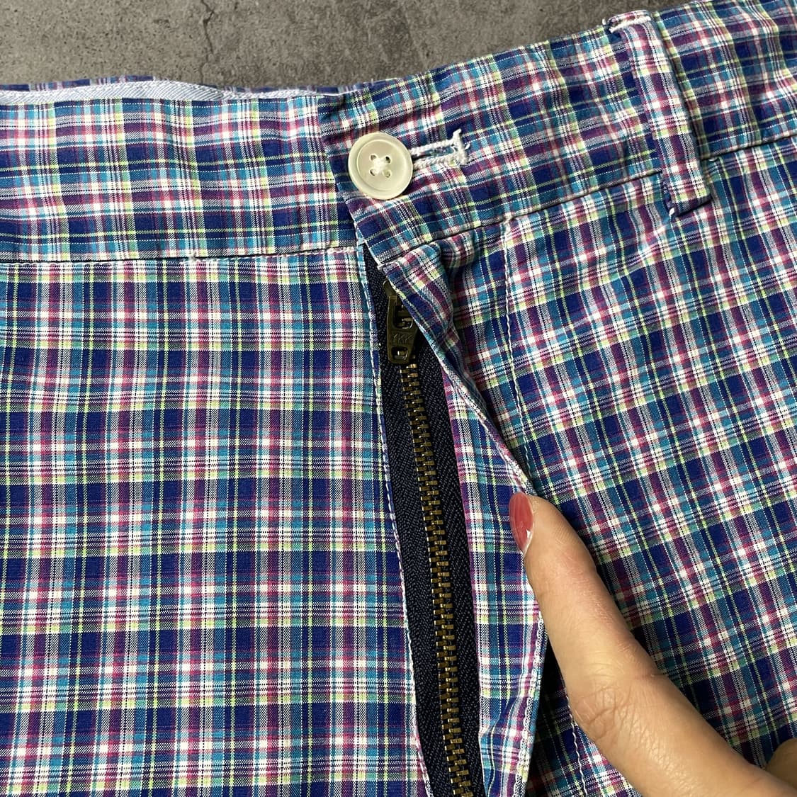 RALPH LAUREN 랄프로렌 빈티지 블루 체크 하프팬츠 A01072 상품이미지3