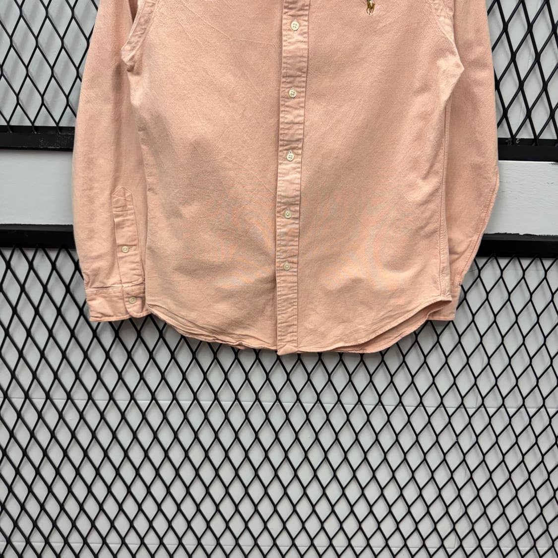 폴로 랄프로렌 솔리드 긴팔 셔츠 멀티포니 포인트 핑크 상품이미지4