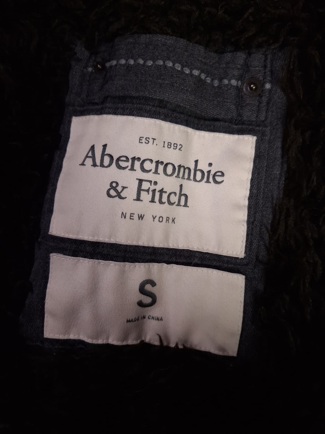 오리지날 아베크롬비 양털 울프죠 후드 집업 상품이미지5