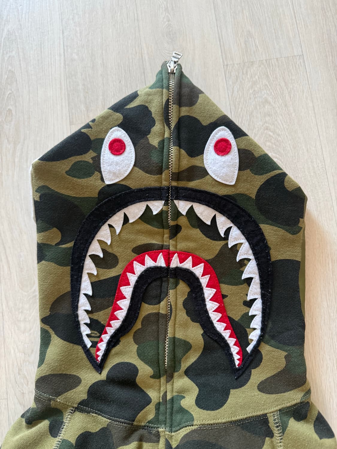 베이프 샤크후드 녹계 (L) 상품이미지2