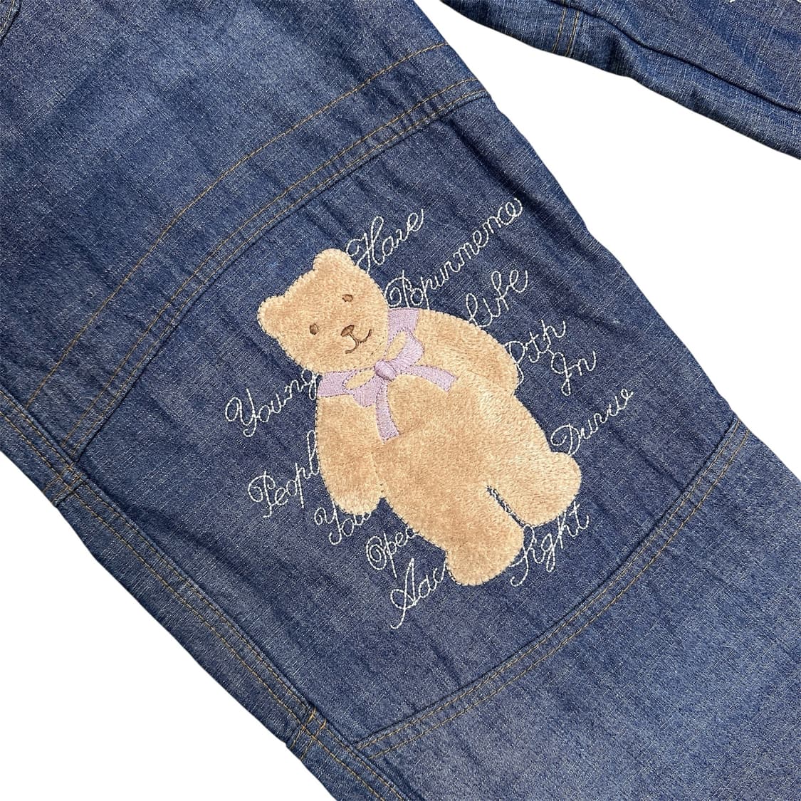 베베드피노맛 자수 데님 벌룬 팬츠 상품이미지6