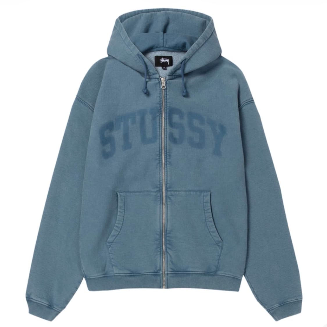 스투시 페이디드 그래픽 집 후드 워시드 네이비 M 상품이미지1